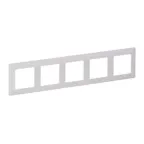 Valena LIFE Рамка 5 постов белая универсальная
