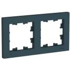 Рамка двухпостовая ATLASDESIGN универсальная изумруд