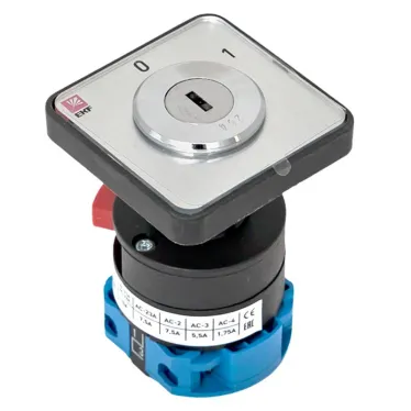 Переключатель кулачковый ПК-1-112 10А 2P '0-1' с ключом