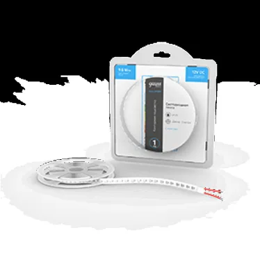 Лента светодиодная LED 2835/120-SMD 9.6 Вт/м 624 лм/м Синий DC 12В IP20 8мм (блистер 3м) Basic Gauss