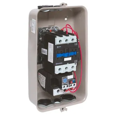 Пускатель в корпусе IP65 КМЭ 40А 230В с РТЭ и индикатором PROxima