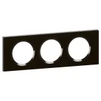 Рамка, трехпостовая, черное стекло