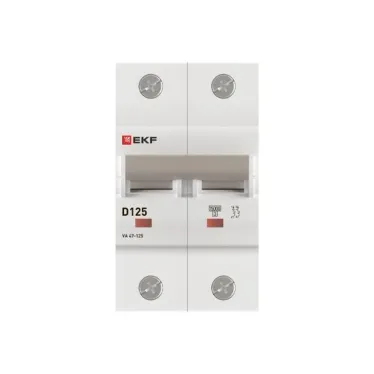 Автоматический выключатель ВА 47-125 2P 125А (D) 15кА PROxima