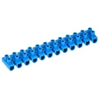 Зажим винтовой ЗВИ-10 2.5-6 мм.кв. 12пар не поддерживающий горение синий