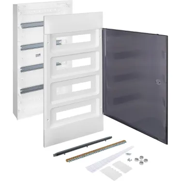 Practibox S Пластиковый щиток Навесной (ЩРн-П) 4X18 Дымчатая дверь