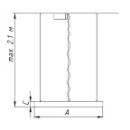 Светильник CYCLE P LED 1200 BL 4000K