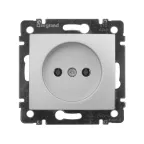 VALENA Розетка в рамку 16А алюминий