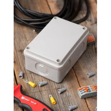 Коробка распаячная КМР-050-049 пылевлагозащищенная без мембранных вводов (120х80х50) PROxima