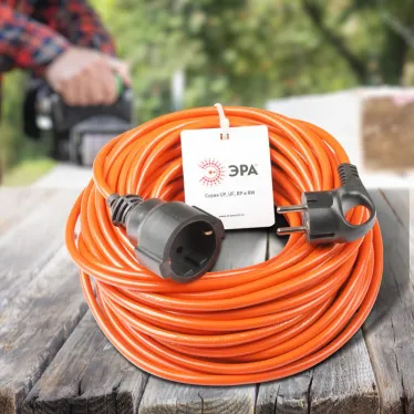 Удлинитель силовой UPx-1e-3x1-20m в бухте с заземлением 1 розетка 20м ПВС 3х1мм2