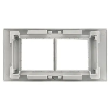 Рамка+суппорт на 4 модуля (2 поста) C-Line