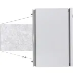 Крепление на столб монтажной полосой (ширина шкафадо 400 мм) Basic