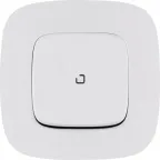 Valena ALLURE Переключатель 10АХ 250В с подсветкой с лицевой панелью безвинтовые зажимы белый