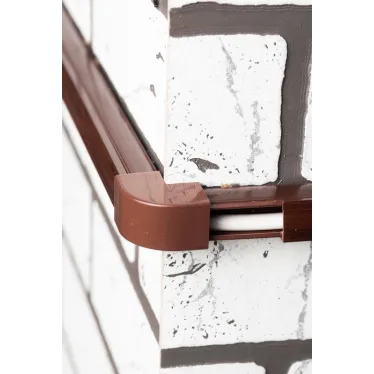 Угол внешний (20х10) (4 шт) Plast под темное дерево