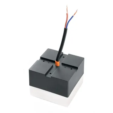 Светильник светодиодный ДПО-3вт 6500К 300Лм квадрат черный для светильников AL4020 24вт