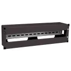 Панель электрораспределительная 3U с DIN-рейкой черная