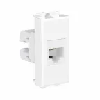 Avanti Телефонная розетка RJ-12 без шторки модульная, Белое облако, 1 модуль