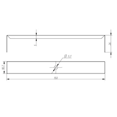 Скоба для светильника SML-AC-BKT для светильников SML для реечных потолков
