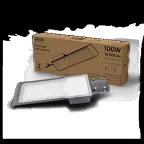 Светильник уличный консольный ДКУ 100 Вт 10000 лм 3000К AC 220В IP65 420х160х57мм широкая КСС Ш Avenue Gauss