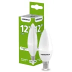 Лампа светодиодная C35 свеча 12Вт 230В 4000К E14 GENERICA