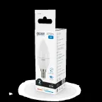 Лампа светодиодная LED 6 Вт 470 лм 6500К свеча холодный E14 AC 220В Elementary Gauss