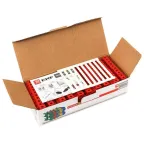 Клемма винтовая JXB- 6мм.кв красная