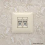 Avanti Розетка RJ-45 в стену, кат.6 двойная, ''Ванильная дымка''