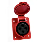 Розетка кабельная 32А 3Р+Е IP44 скрытая 380В 424