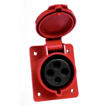 Розетка кабельная 32А 3Р+Е IP44 скрытая 380В 424