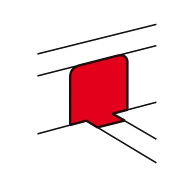 Переходник на напольный кабель-канал для крышки 65мм