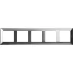 Valena LIFE Рамка 5 постов сталь универсальная