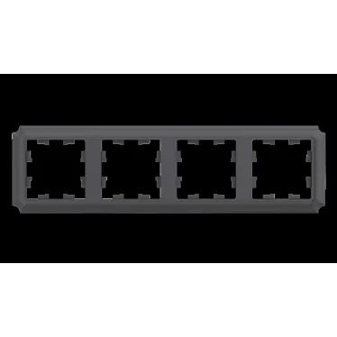 ATLASDESIGN ANTIQUE 4-постовая рамка, универсальная, БАЗАЛЬТ