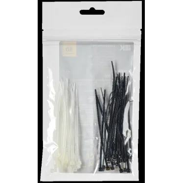 Набор хомутов 2,5х100 (25б. 25ч) (50шт/упак)