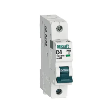 Выключатель автоматический 1P кривая C 4A 10кА ВА-105
