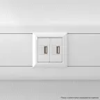 Avanti USB зарядное устройство ''Белое облако'', 2.1А, 2 модульное