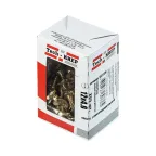 Шуруп универсальный 4х12 потайная головка, остроконечный, желтопассивированный (200шт) - коробка