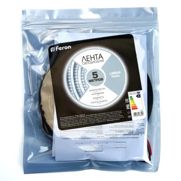 Лента светодиодная LEDх60/м 5м 4.8w/m 12в IP65 дневной