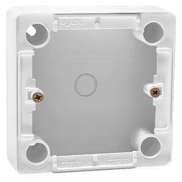 CARIVA Коробка 26 мм для наружного монтажа белая