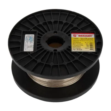 Трос стальной в ПВХ оплетке d-2.0 мм. прозрачный (200 м)