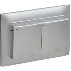 SKANDY Розетка 2-местная и крышкой 16А в сборе IP44 SK-R12S серебряный IEK