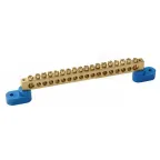 Шина N ноль на двух угловых изоляторах ШНИ-8х12-18-У2-С