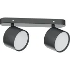 Светильник ДБО 2хGX53 без ламп наклонный черный