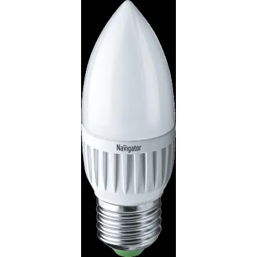 Лампа светодиодная LED 5вт E27 белый матовая свеча