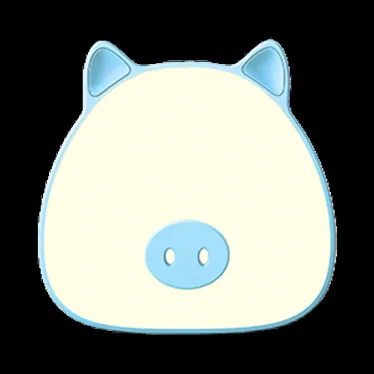 Светильник ночник настольный 5 Вт 200 лм 2700-6000К DC 5В Голубой IP20 112х54х109мм с Li-ion акк 1200мА диммируемый Qplus Gauss