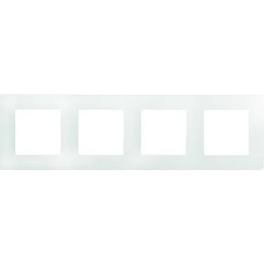 ETIKA Рамка 4 поста белая