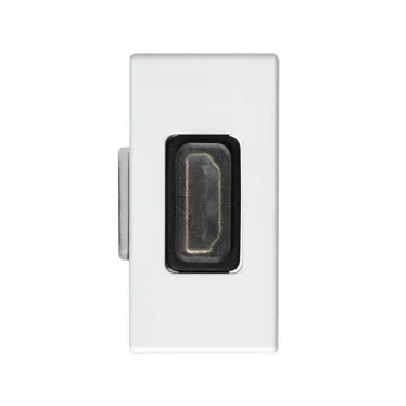 Разъём HDMI, узкий, (мама-мама), S27, белый