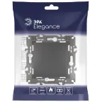 Переключатель промежуточный, 10АХ-250В, Эра Elegance, антрацит,14-1108-05