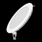 Светильник светодиодный ДВО 15 Вт 1100 лм 4000К AC 220В IP20 круг D170х22мм монт d155мм Алюминий тонкий Slim Gauss