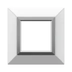 Рамка из металла, ''Avanti'', белая, 2 модуля