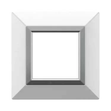 Рамка из металла, ''Avanti'', белая, 2 модуля