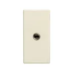 Разъем для наушников 3.5 мм mini-jack, узкий, винты, S27 слоновая кость